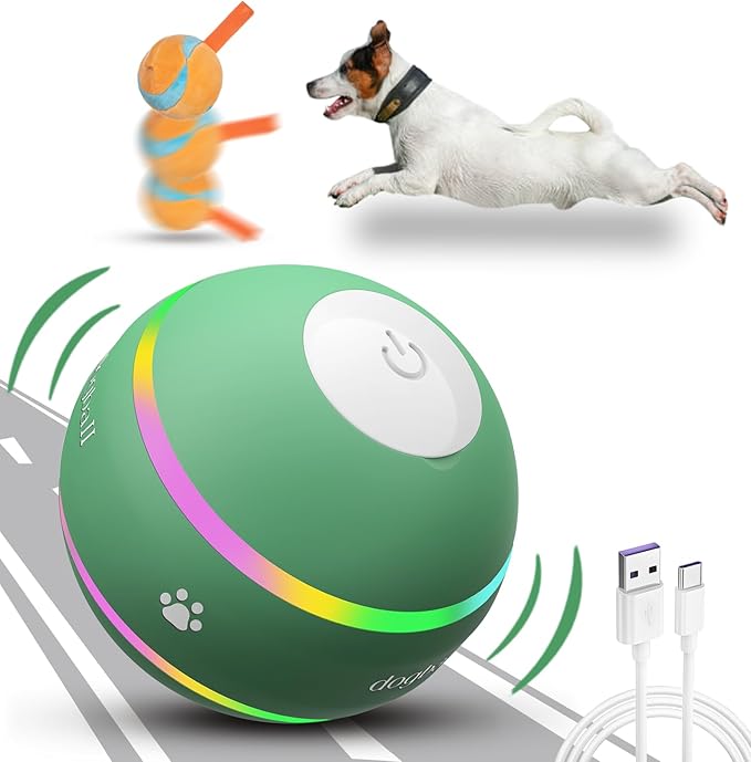 Dog Balls,The 3rd Generation Interactive Toys for Puppy/Small/Medium/Large Dogs,Improved Dog Rolling