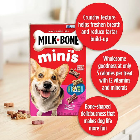 Milk-Bone Mini's Flavor Snacks Dog Treats, 36 Ounce